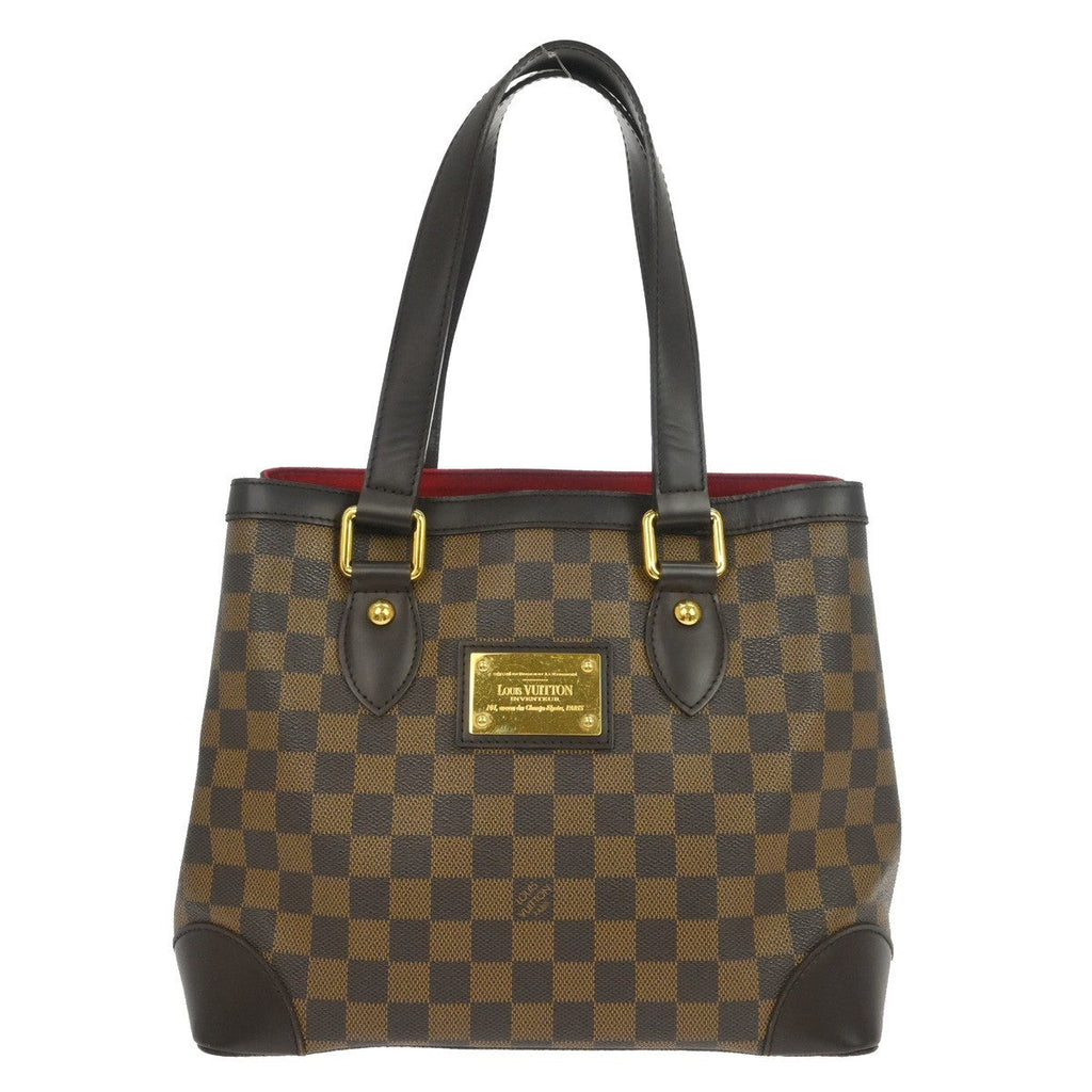 Louis Vuitton Hampstead Handbag Damier Brown Canvas Tote Bag