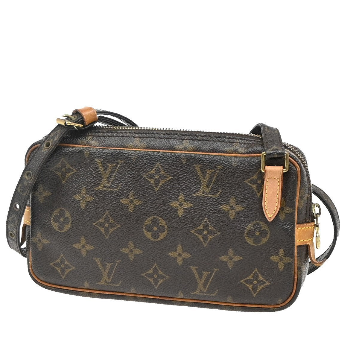 Louis Vuitton Pochette Marly Bandouliere Bag Monogram Canvas Brown Canvas Shoulder Bag