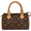 Louis Vuitton Speedy Mini Hl Handbag Monogram Canvas Brown Canvas Handbag