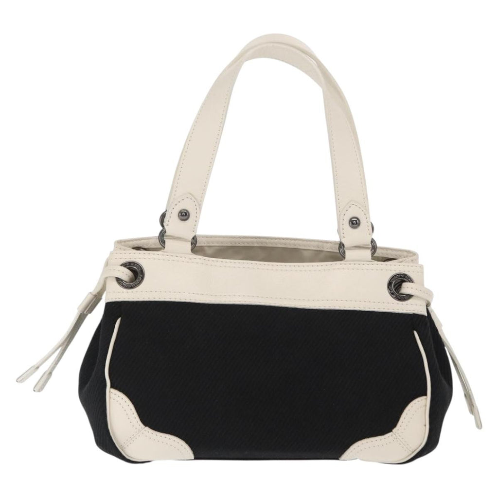 Burberry Vintage Handbag Canvas Black Canvas Handbag