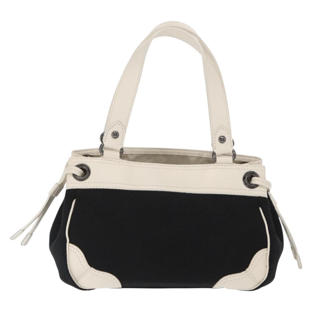 Burberry Vintage Handbag Canvas Black Canvas Handbag