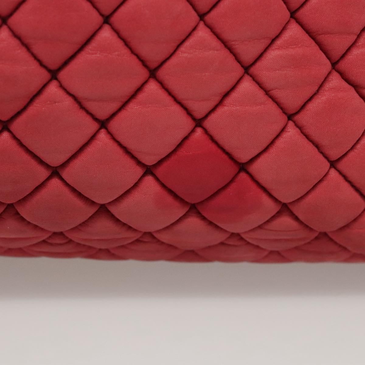 Chanel Matelasse Chain Shoulder Bag Leather Pink Leather Handbag