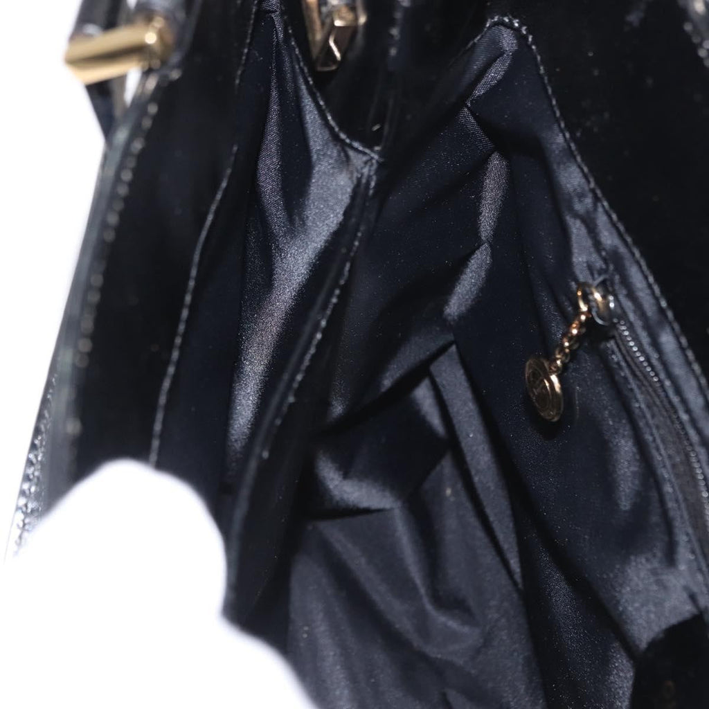 Gucci Vintage Handbag Leather Black Leather Handbag (Pre-Owned)