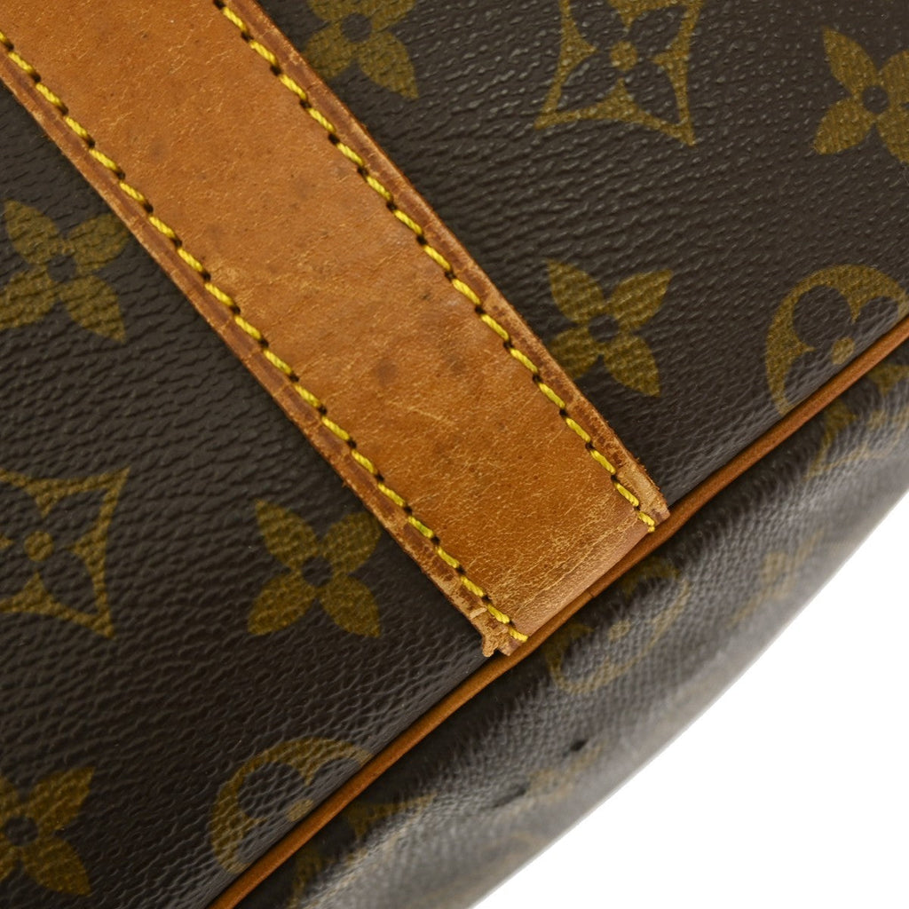 Louis Vuitton Keepall Bag Monogram Canvas Brown Canvas Travel Bag