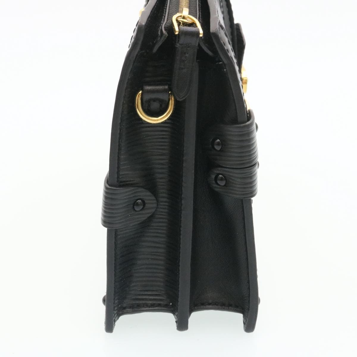Louis Vuitton Trunk Clutch Epi Leather Black Leather Clutche & Pouche Bag