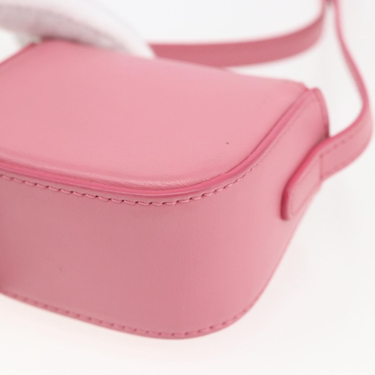 Celine Triomphe Shoulder Bag Smooth Calfskin Pink Leather Shoulder Bag Bag