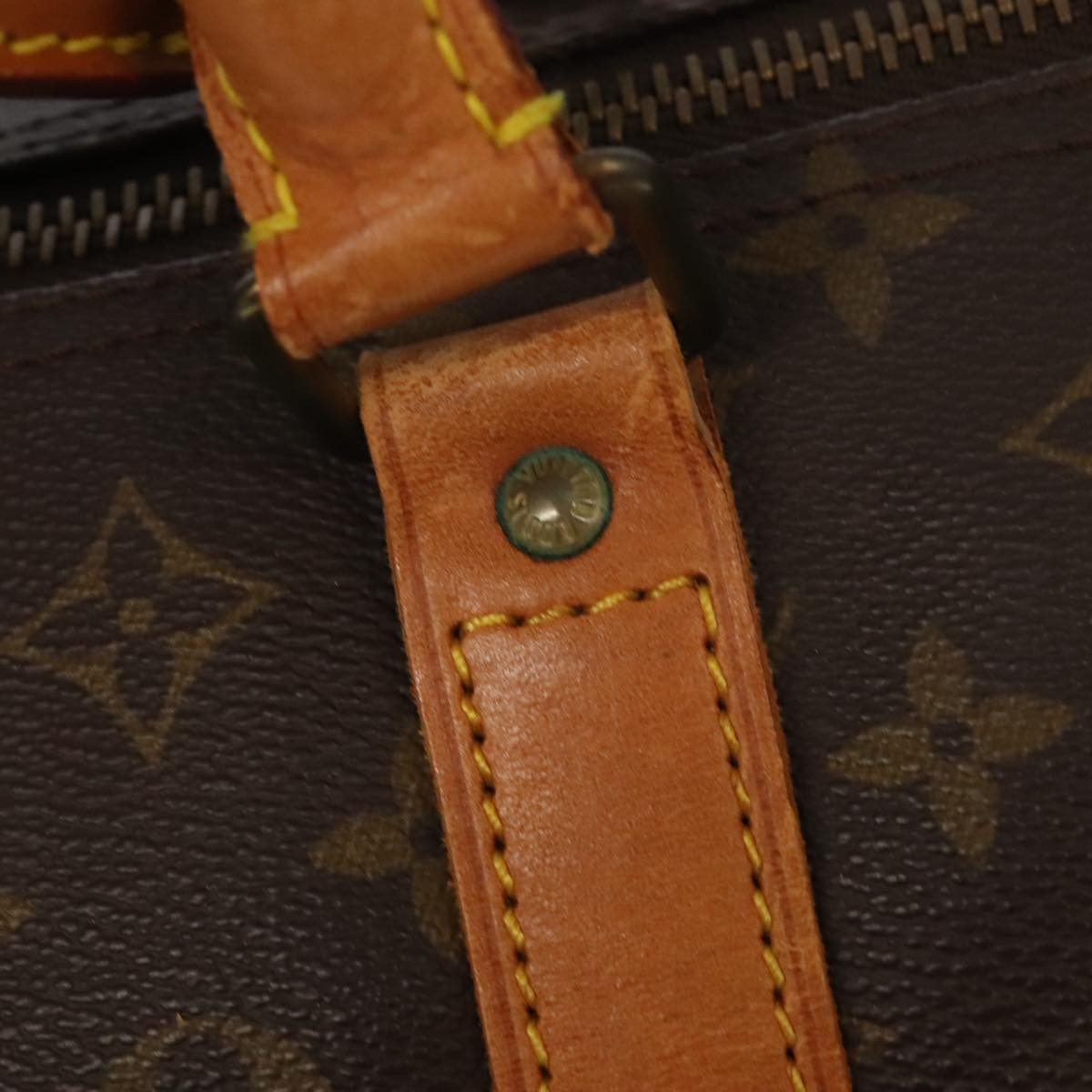 Louis Vuitton Keepall Bag Monogram Canvas Brown Canvas Travel Bag