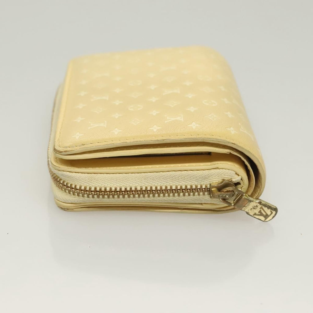Louis Vuitton Lou Wallet Nanogram Leather Beige Leather Wallets Accessory