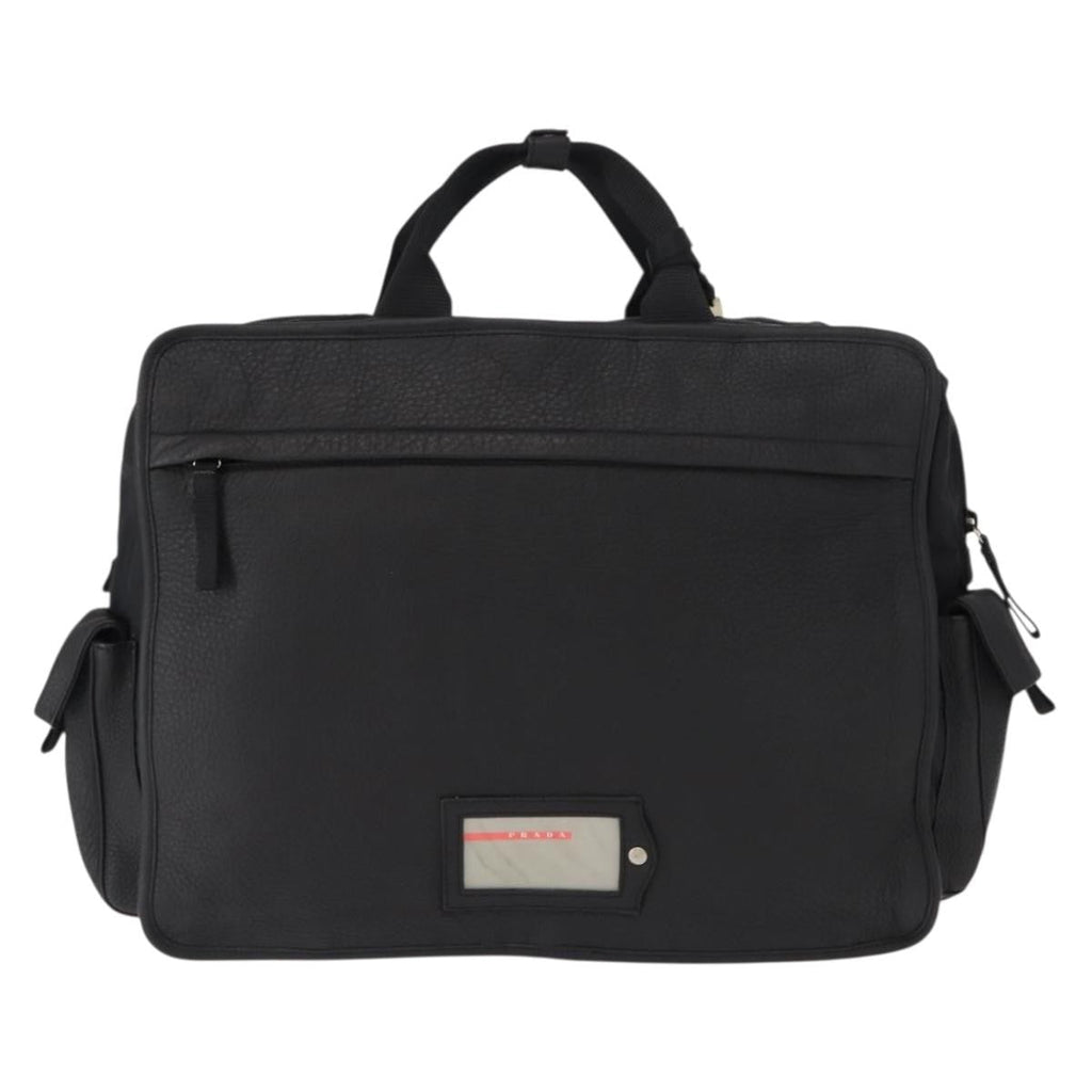 Prada Sport Briefcase Nylon And Leather Black Nylon Briefcase Bag