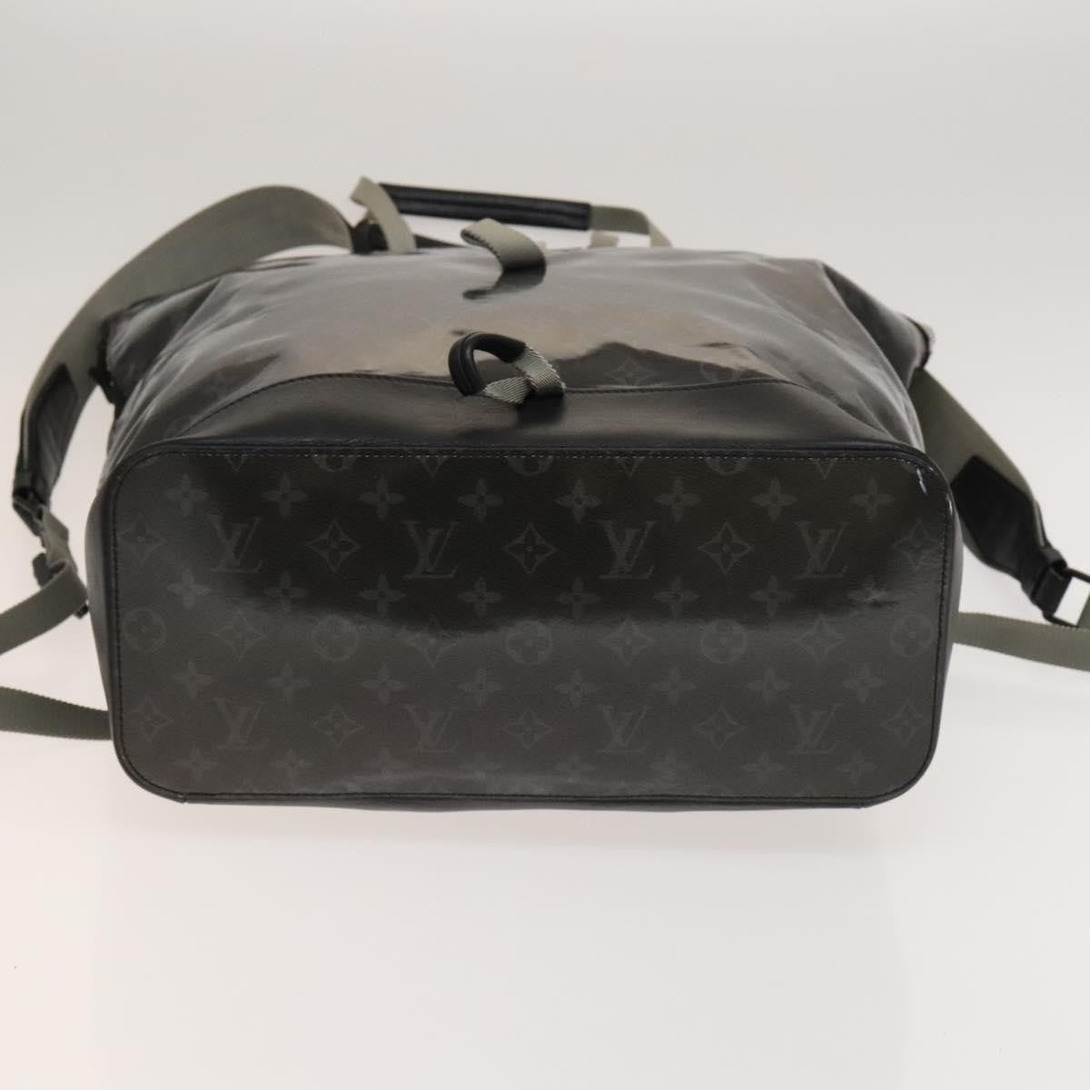 Louis Vuitton Zipped Tote Limited Edition Monogram Eclipse Glaze Canvas Black Canvas Backpack Bag
