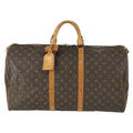 Louis Vuitton Keepall Bag Monogram Canvas Brown Canvas Travel Bag