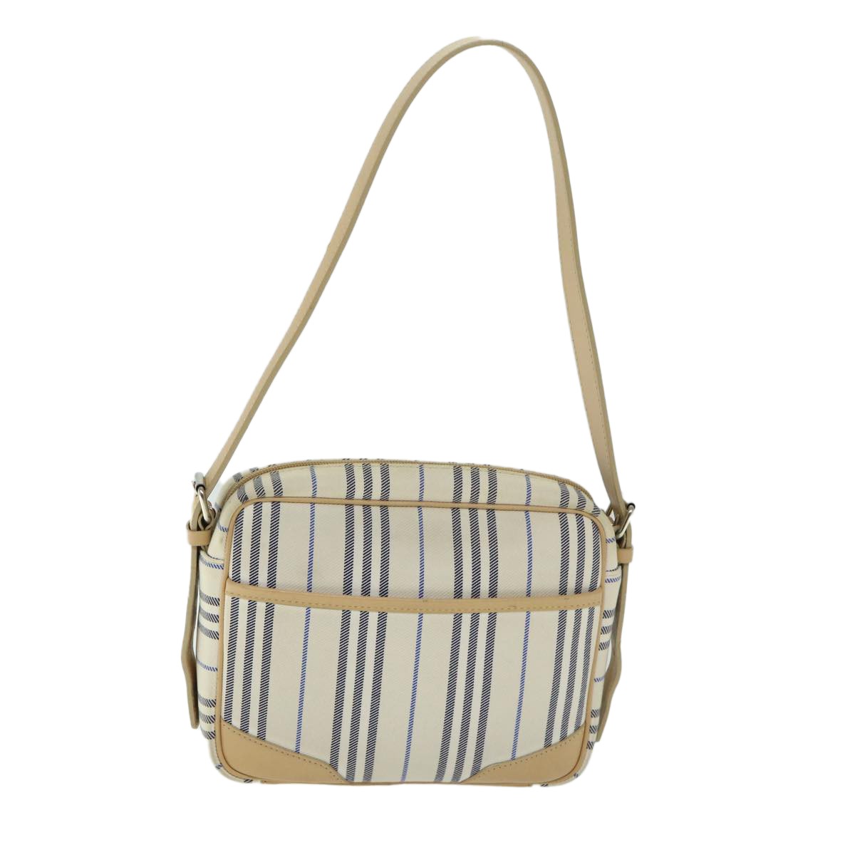 Burberry Nova Check Shoulder Bag Canvas Beige Canvas Shoulder Bag