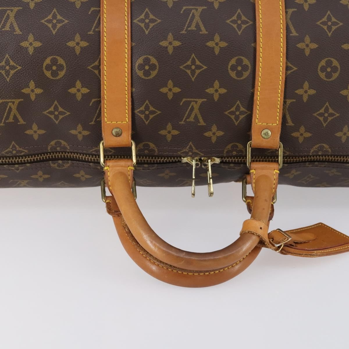 Louis Vuitton Keepall Bag Monogram Canvas Brown Canvas Travel Bag