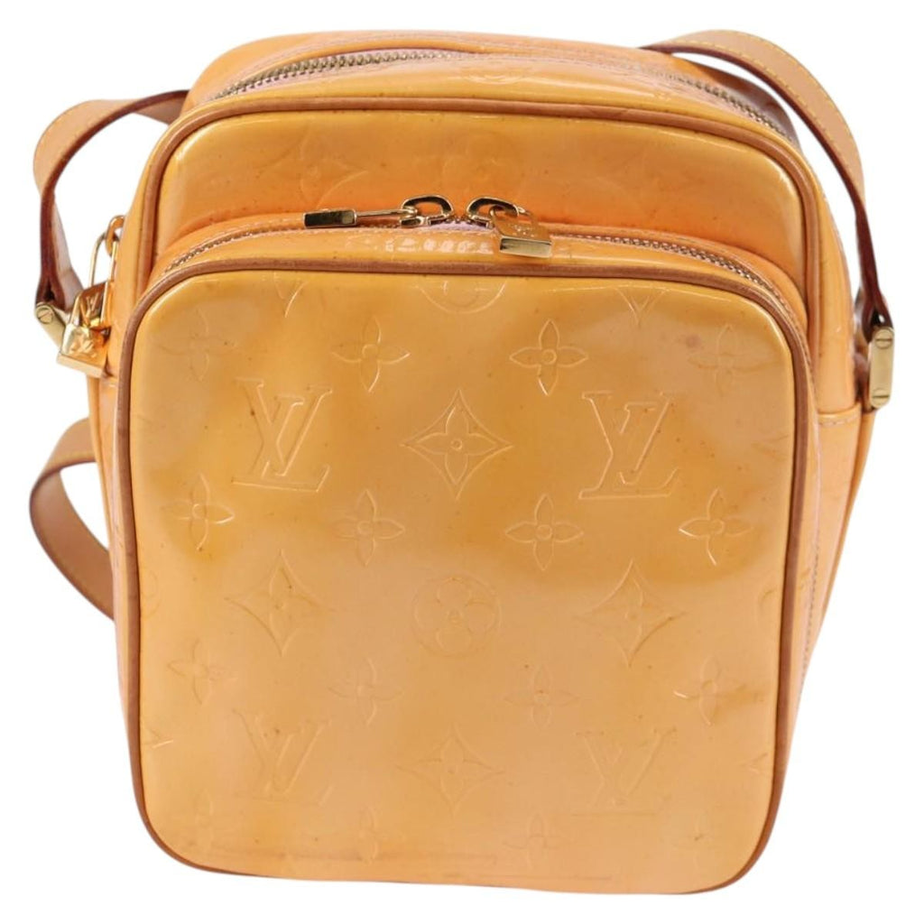 Louis Vuitton Wooster Handbag Monogram Vernis Beige Patent_Leather Bag