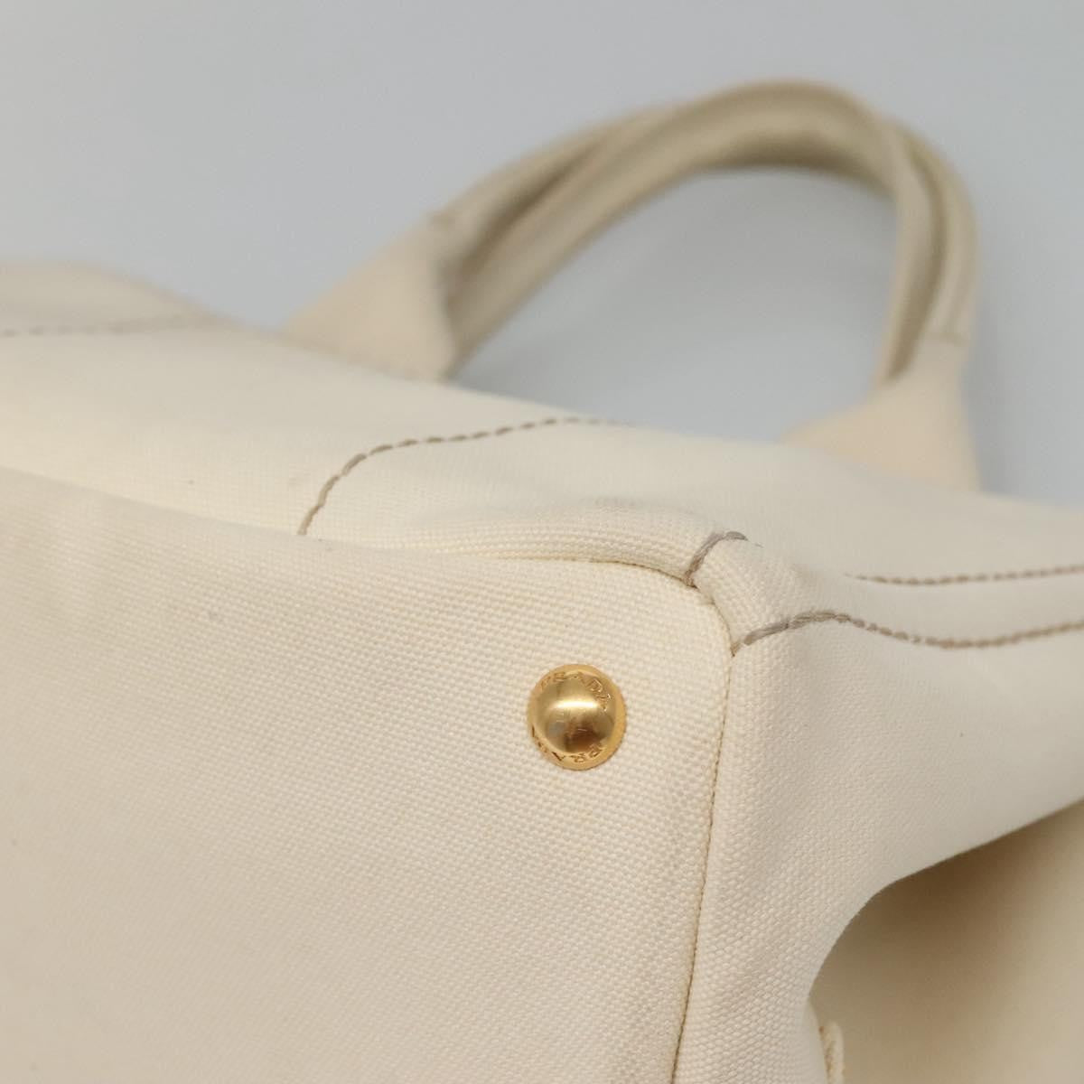 Prada Canapa Tote Canvas White Canvas Tote Bag Bag