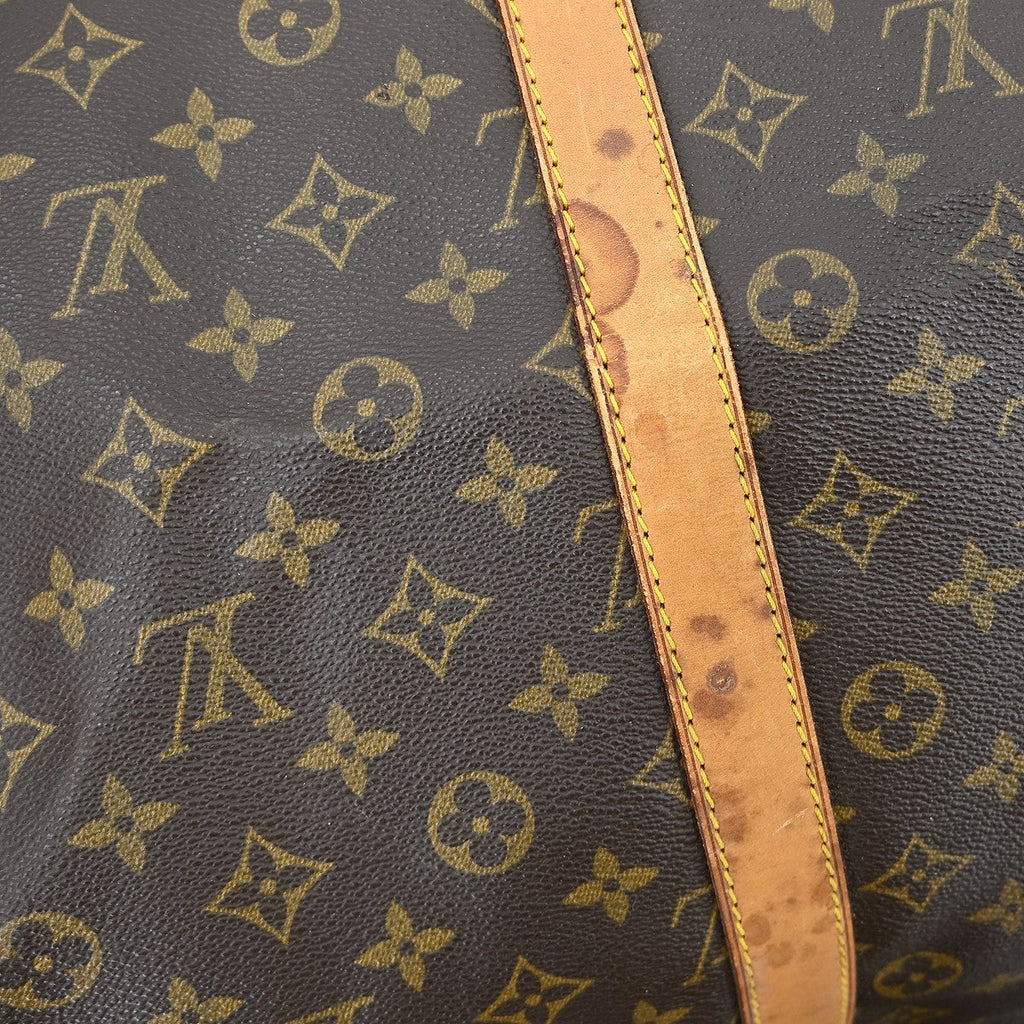 Louis Vuitton Keepall Bandouliere Bag Monogram Canvas Brown Canvas Travel Bag