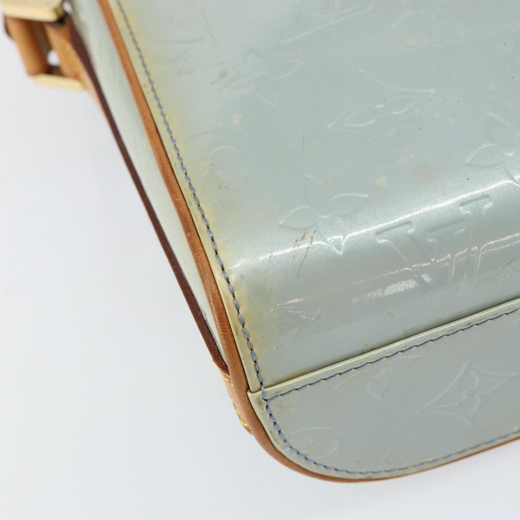 Louis Vuitton Sullivan Handbag Monogram Vernis Gray Patent_Leather Shoulder Bag