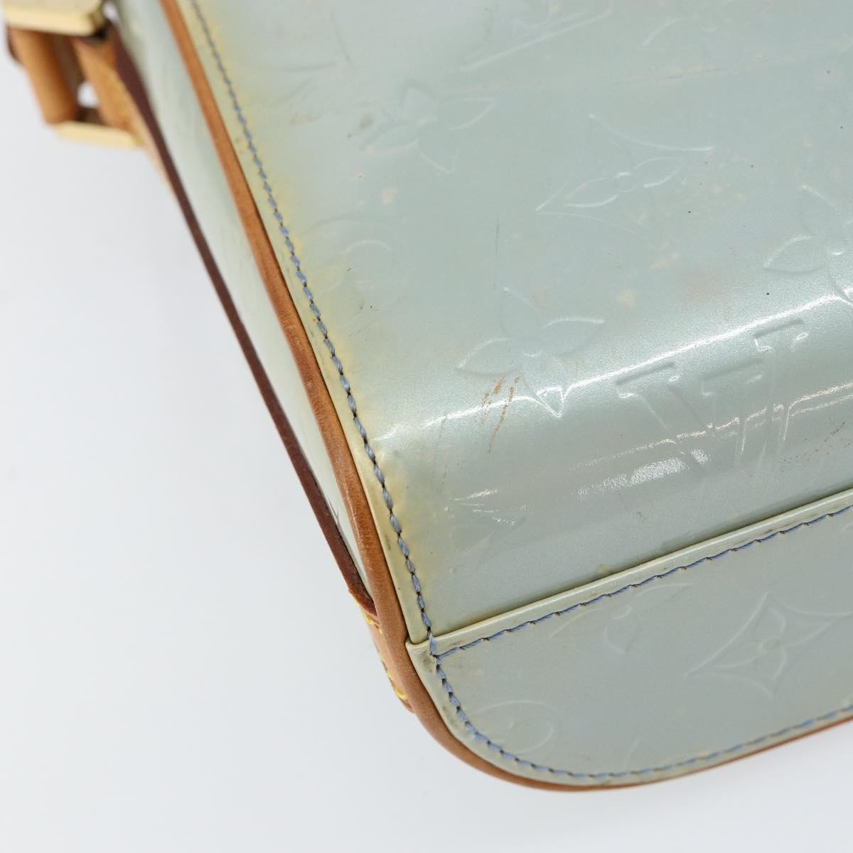 Louis Vuitton Sullivan Handbag Monogram Vernis Gray Patent_Leather Shoulder Bag
