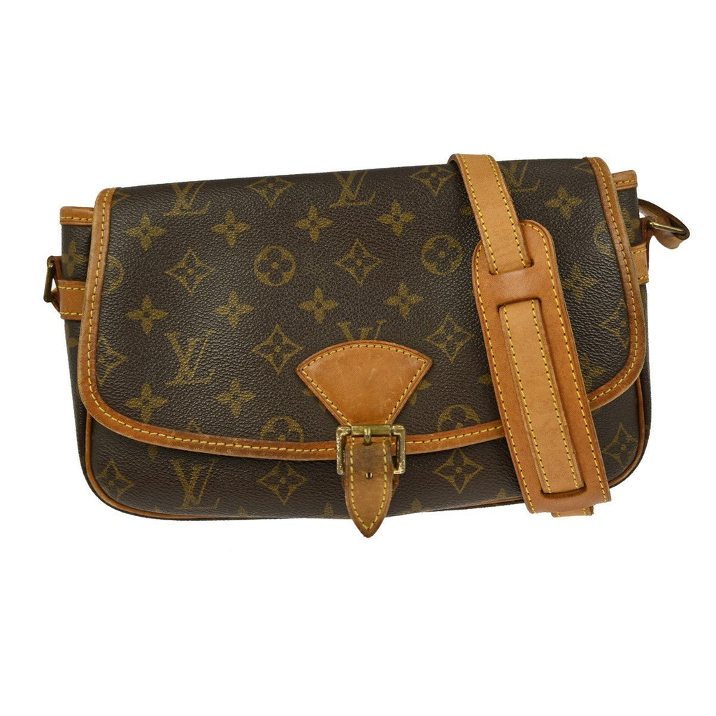 Louis Vuitton Sologne Handbag Monogram Canvas Brown Canvas Shoulder Bag