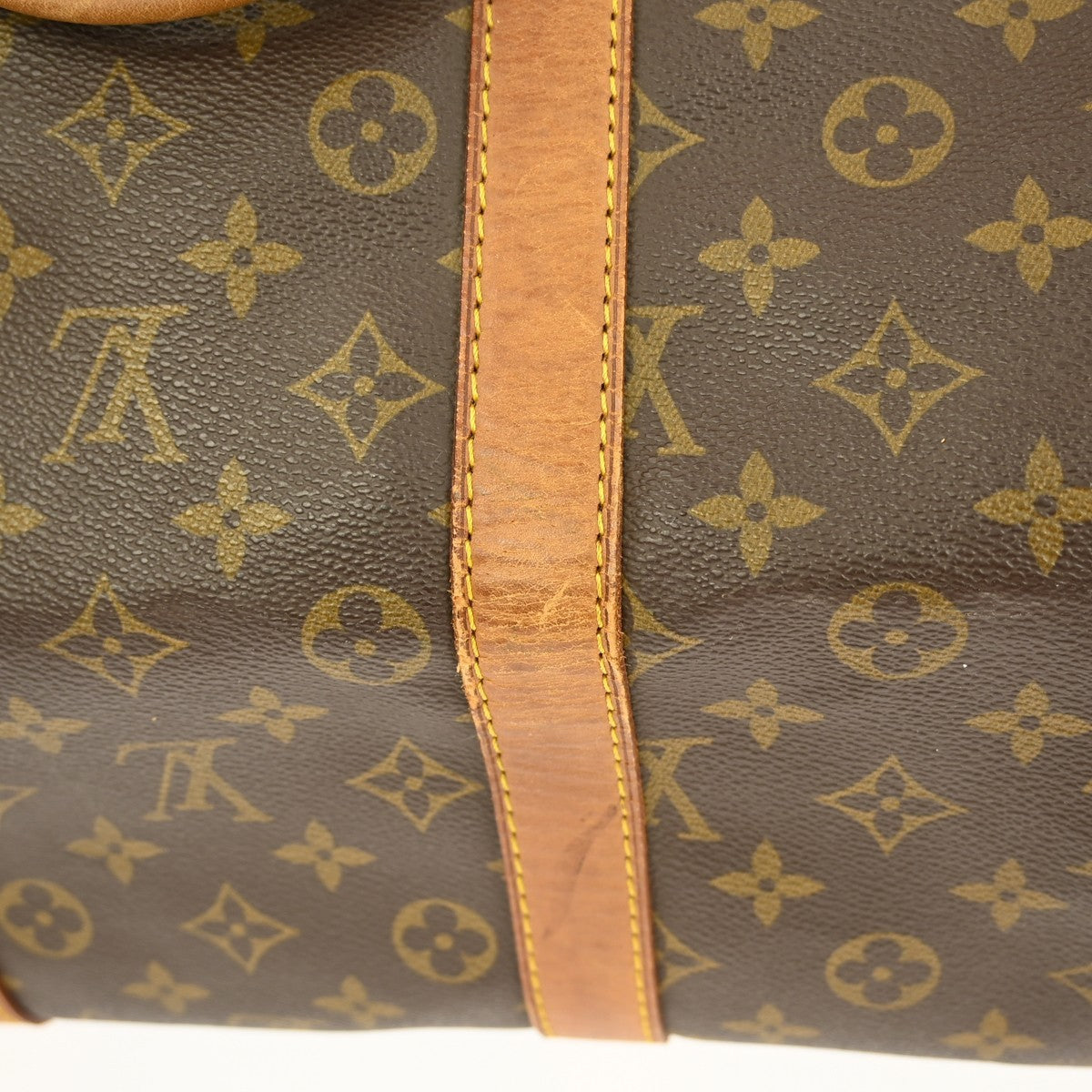Louis Vuitton Keepall Bag Monogram Canvas Brown Canvas Travel Bag