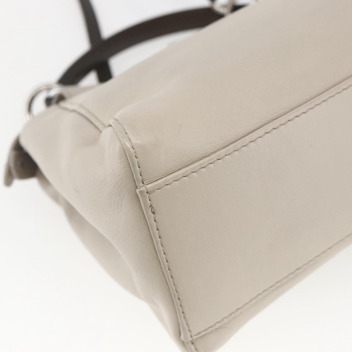 Fendi Peekaboo Bag Leather Beige Leather Handbag