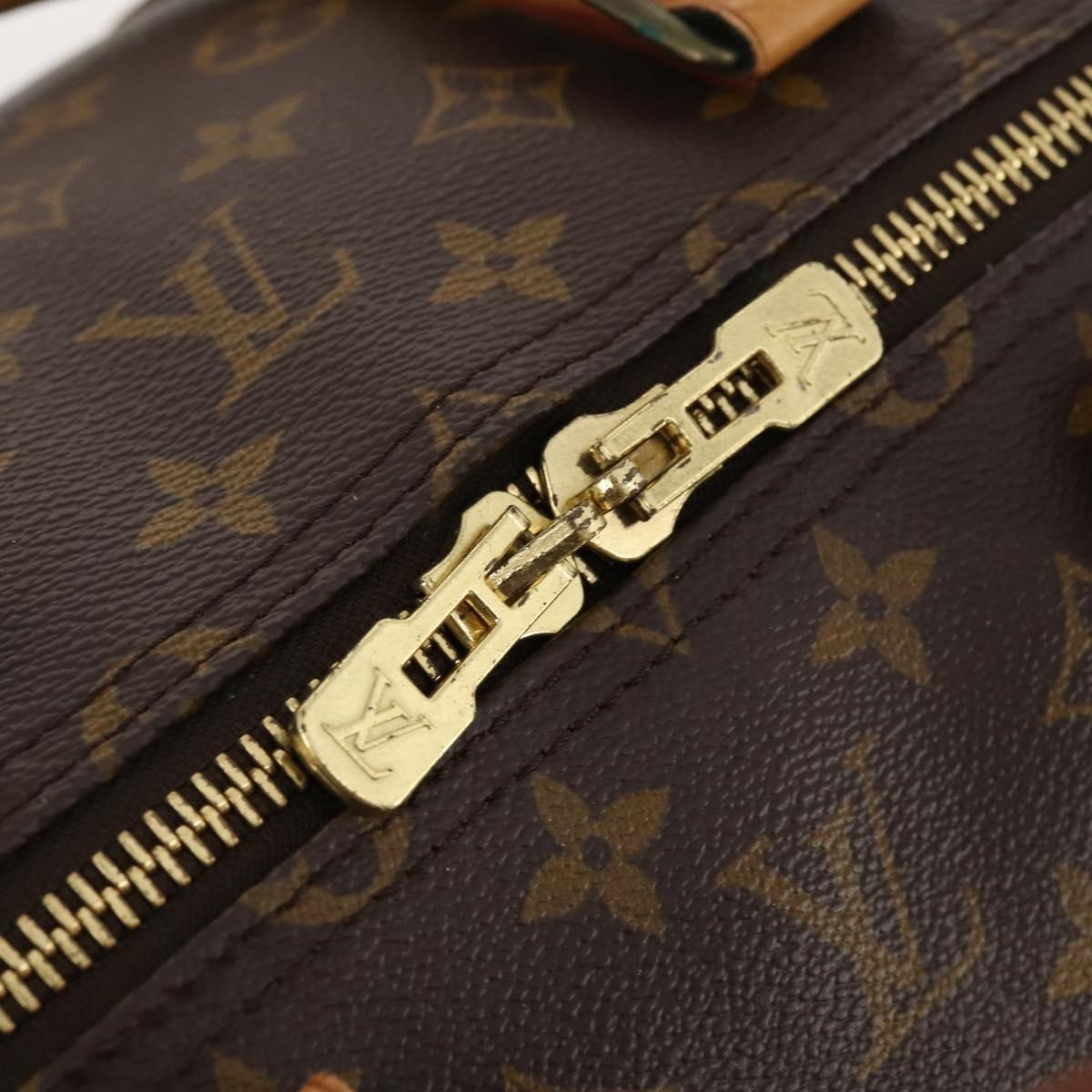 Louis Vuitton Keepall Bag Monogram Canvas Brown Canvas Travel Bag