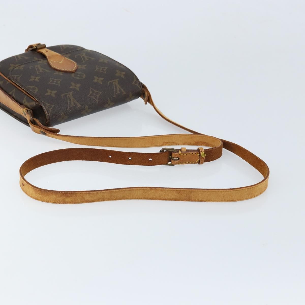 Louis Vuitton Cartouchiere Handbag Monogram Canvas Brown Canvas Shoulder Bag