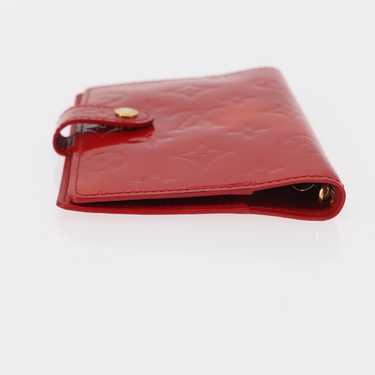 Louis Vuitton Agenda Cover Patent Leather Red Patent_Leather Toiletry Case Accessory