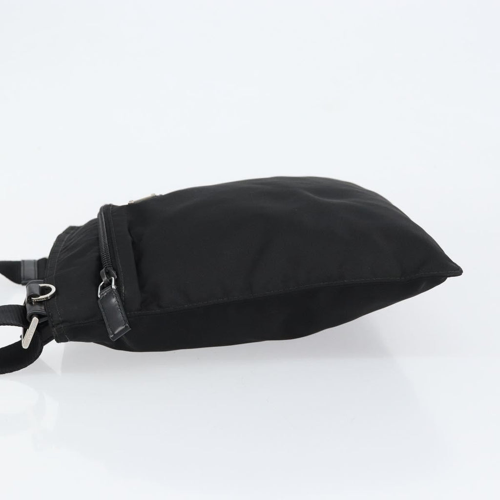 Prada Front Pocket Messenger Bag Tessuto Black Nylon Shoulder Bag Bag