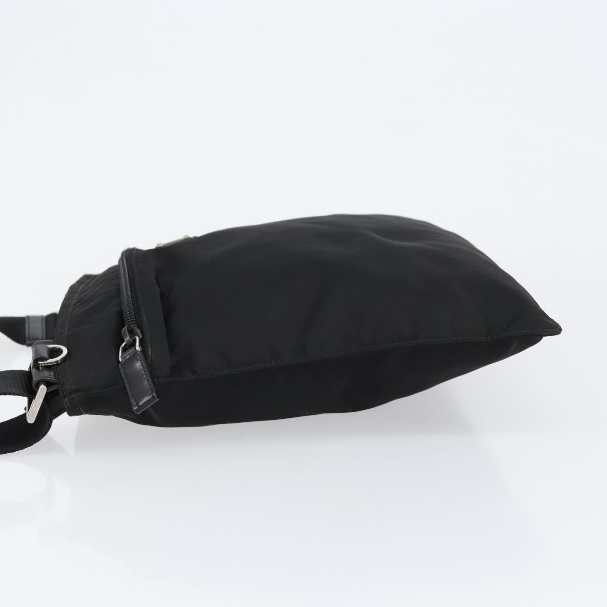 Prada Front Pocket Messenger Bag Tessuto Black Nylon Shoulder Bag Bag