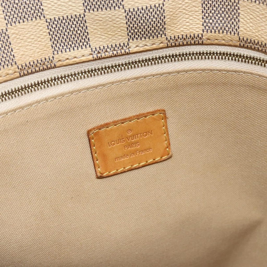 Louis Vuitton Soffi Handbag Damier Beige Canvas Handbag