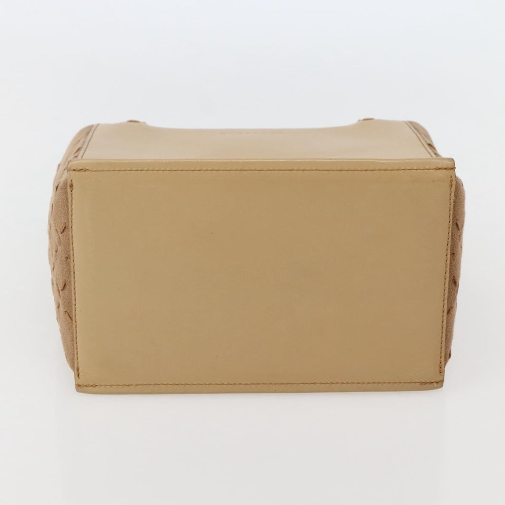 Burberry Vintage Handbag Leather Beige Leather Handbag