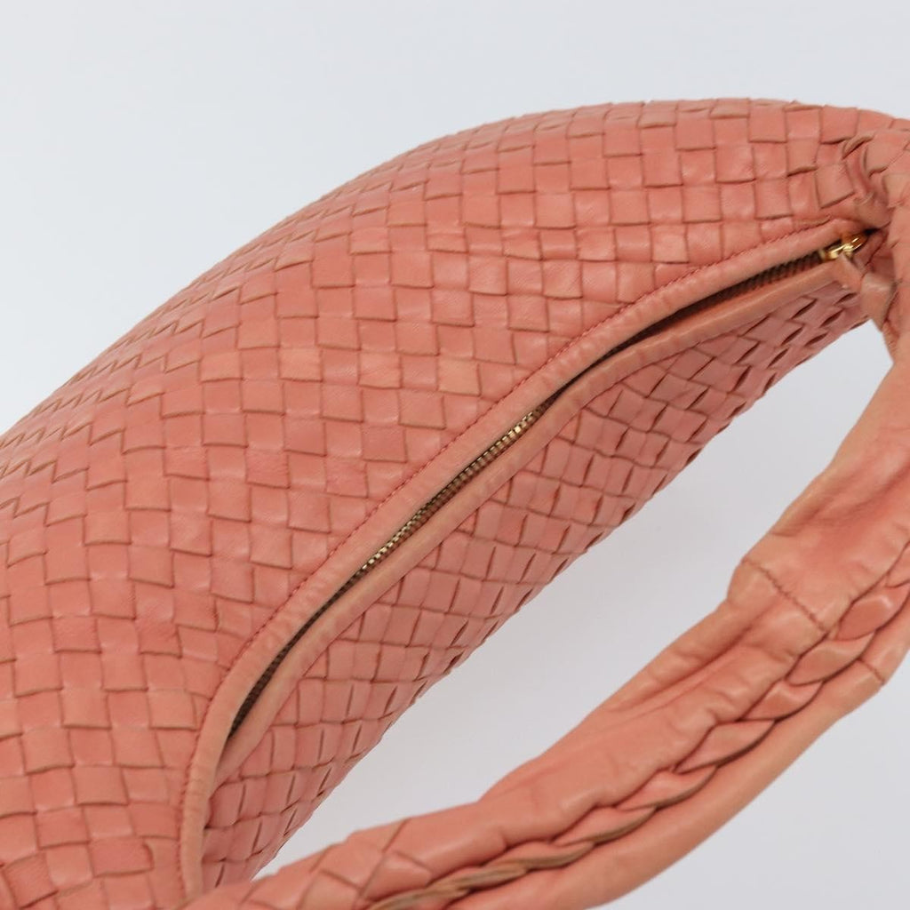 Bottega Veneta Veneta Hobo Intrecciato Nappa Pink Leather Handbag