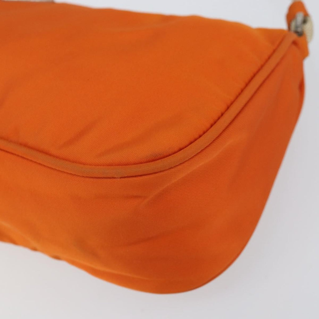 Prada Pochette Shoulder Bag Tessuto Orange Nylon Clutche & Pouche Bag