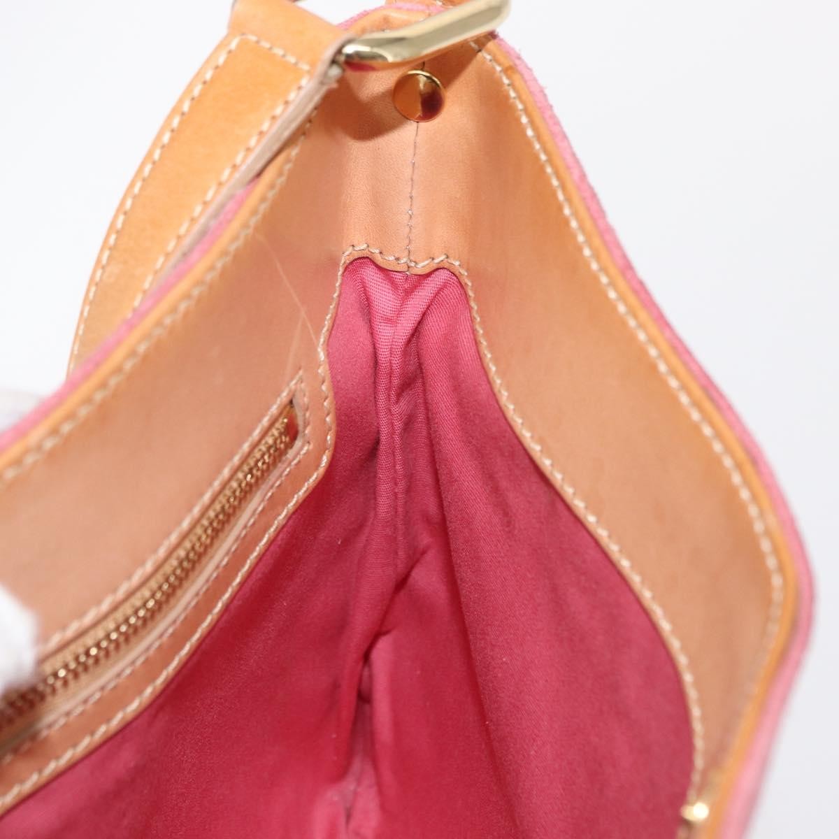 Celine C Macadam Shoulder Bag Suede Pink Suede Shoulder Bag Bag
