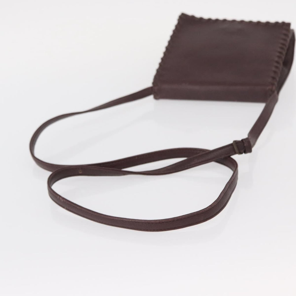 Saint Laurent Vintage Shoulder Bag Leather Purple Leather Shoulder Bag Bag (Pre-Owned)