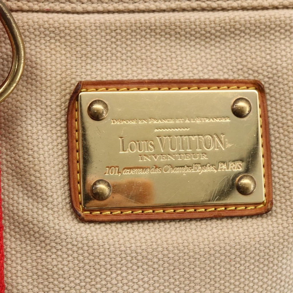 Louis Vuitton Antigua Tote Canvas Beige Canvas Tote Bag