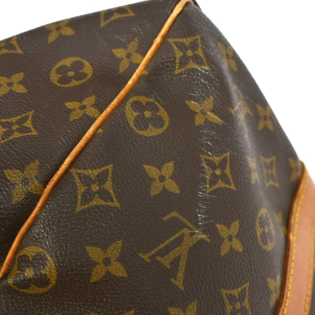Louis Vuitton Keepall Bandouliere Bag Monogram Canvas Brown Canvas Travel Bag