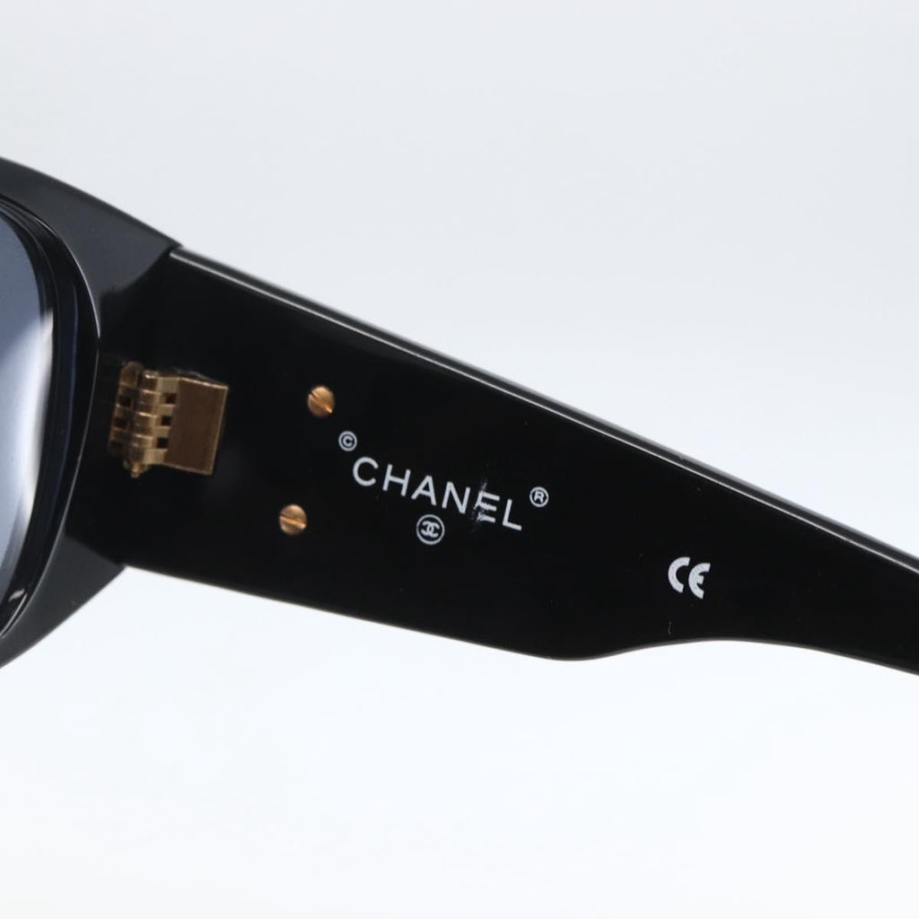 Chanel Cc Logo Matelasse Sunglasses Eye Wear Plastic Black Plastic Sunglasse Accessory
