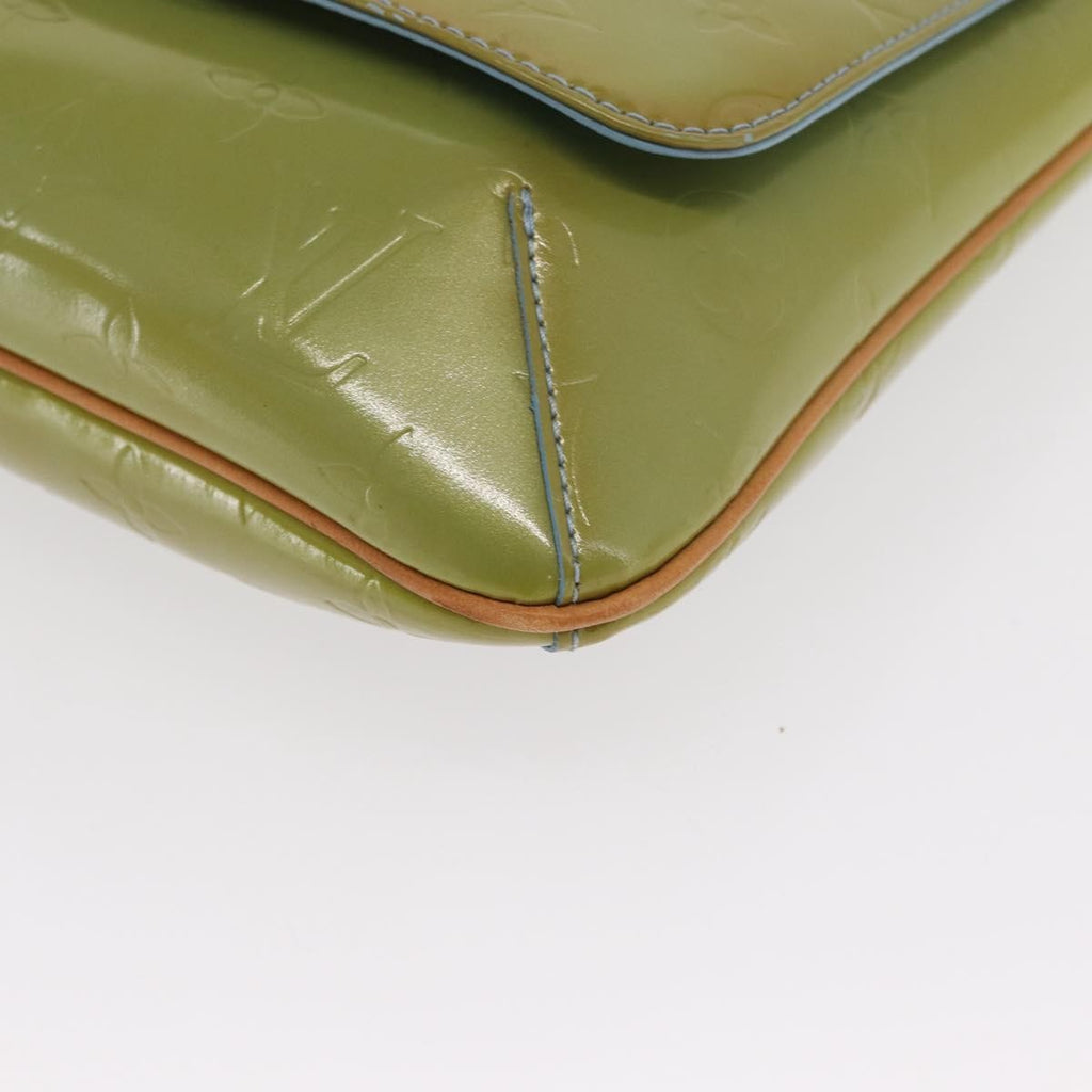 Louis Vuitton Thompson Street Handbag Monogram Vernis Green Patent_Leather Shoulder Bag