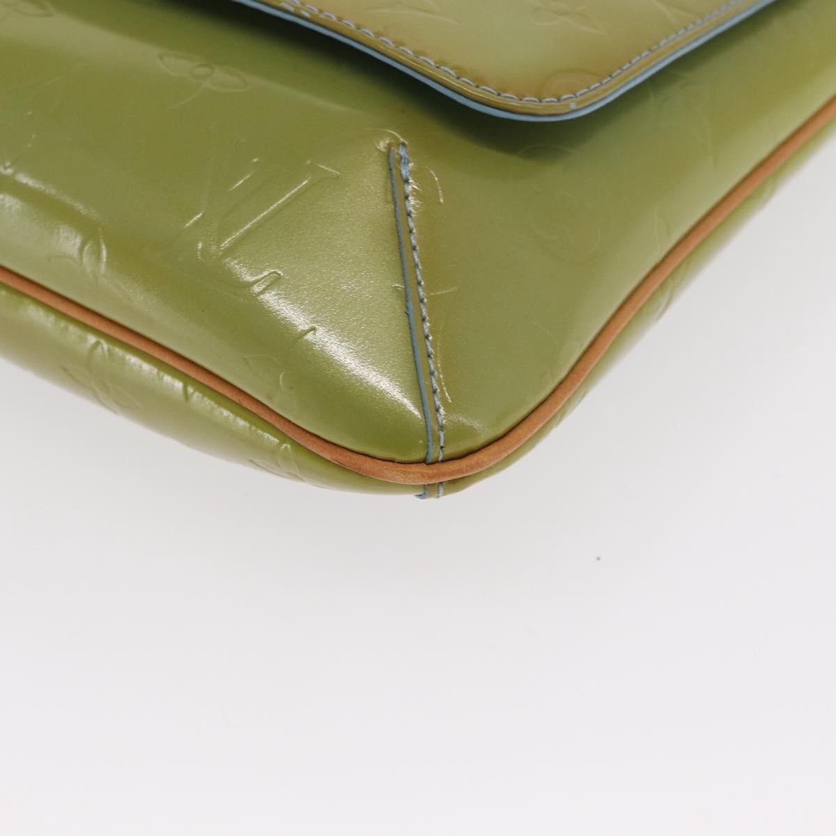 Louis Vuitton Thompson Street Handbag Monogram Vernis Green Patent_Leather Shoulder Bag