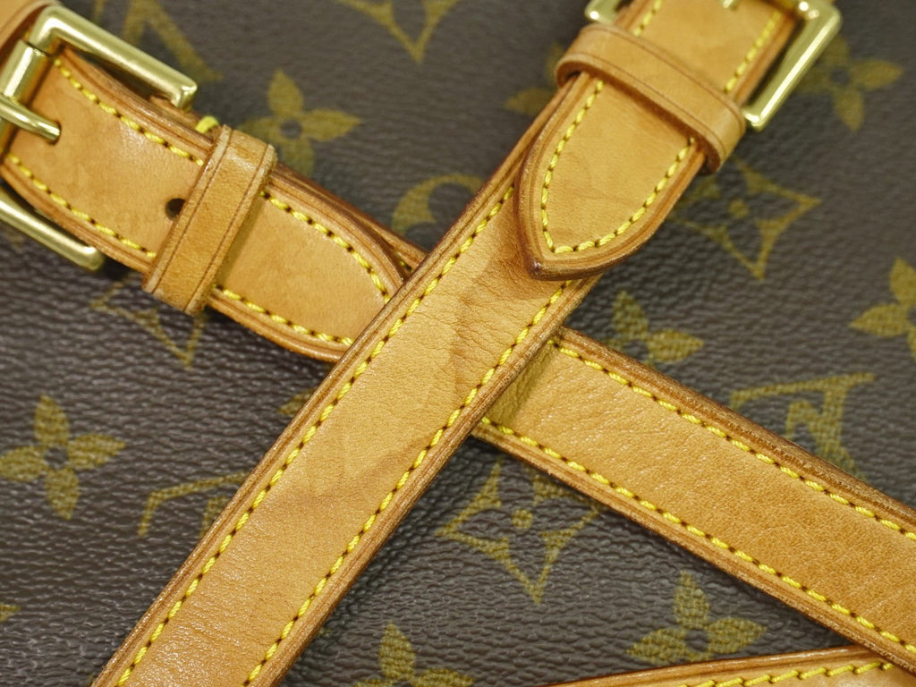 Louis Vuitton Vintage Montsouris Backpack Monogram Canvas Brown Canvas Backpack Bag