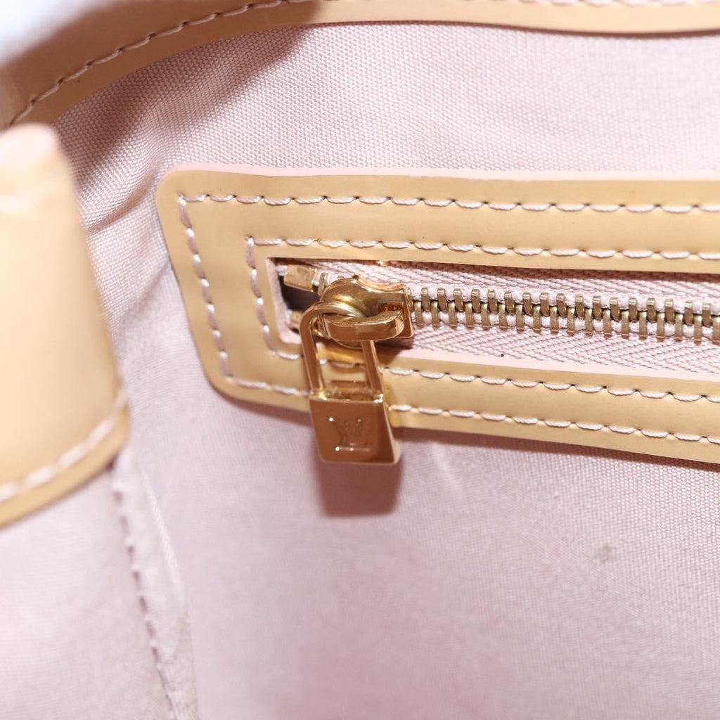 Louis Vuitton Wilshire Handbag Monogram Vernis Beige Patent_Leather Handbag