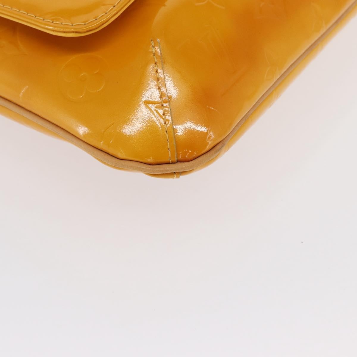 Louis Vuitton Thompson Street Handbag Monogram Vernis Yellow Patent_Leather Shoulder Bag