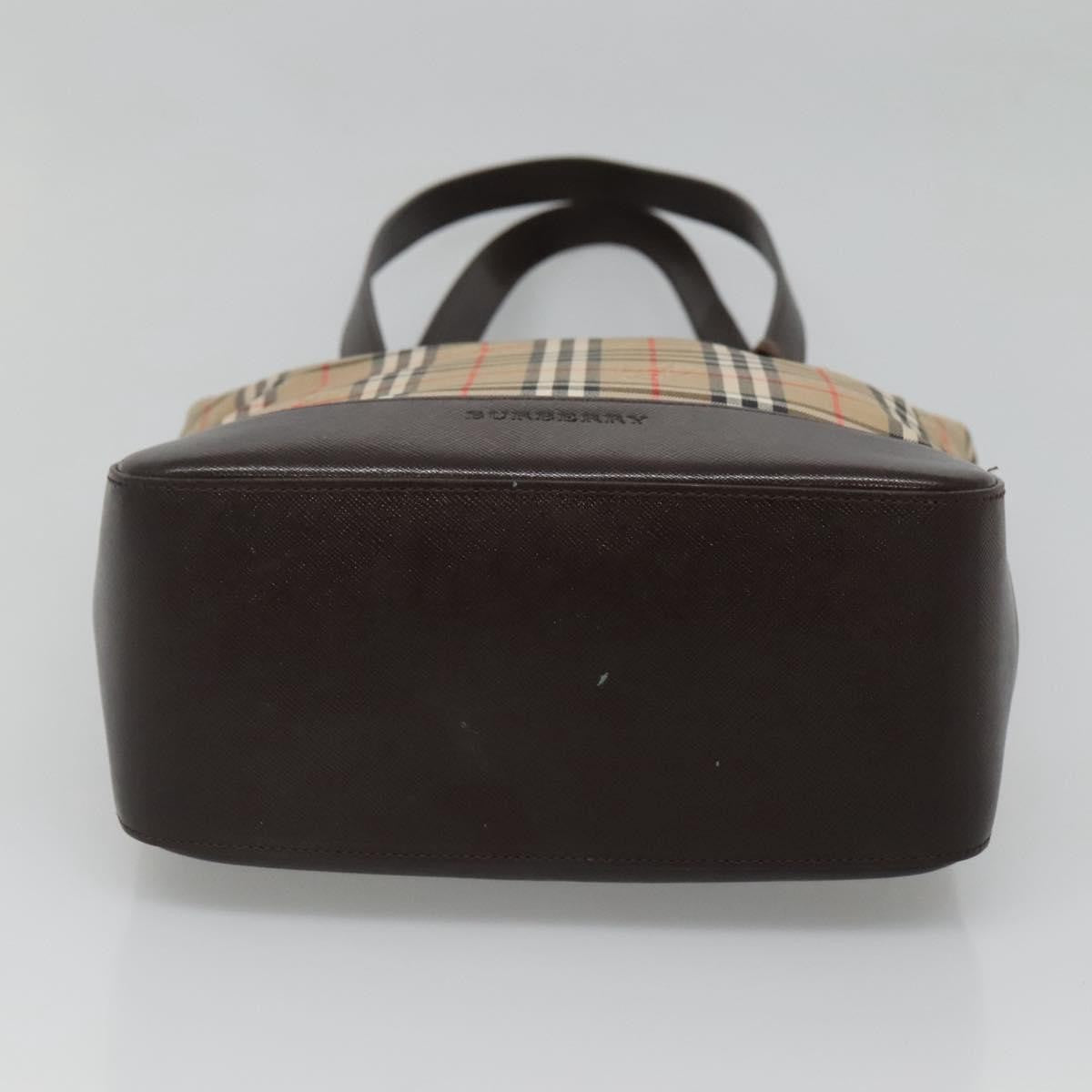 Burberry Nova Check Tote Canvas And Leather Beige Canvas Tote Bag