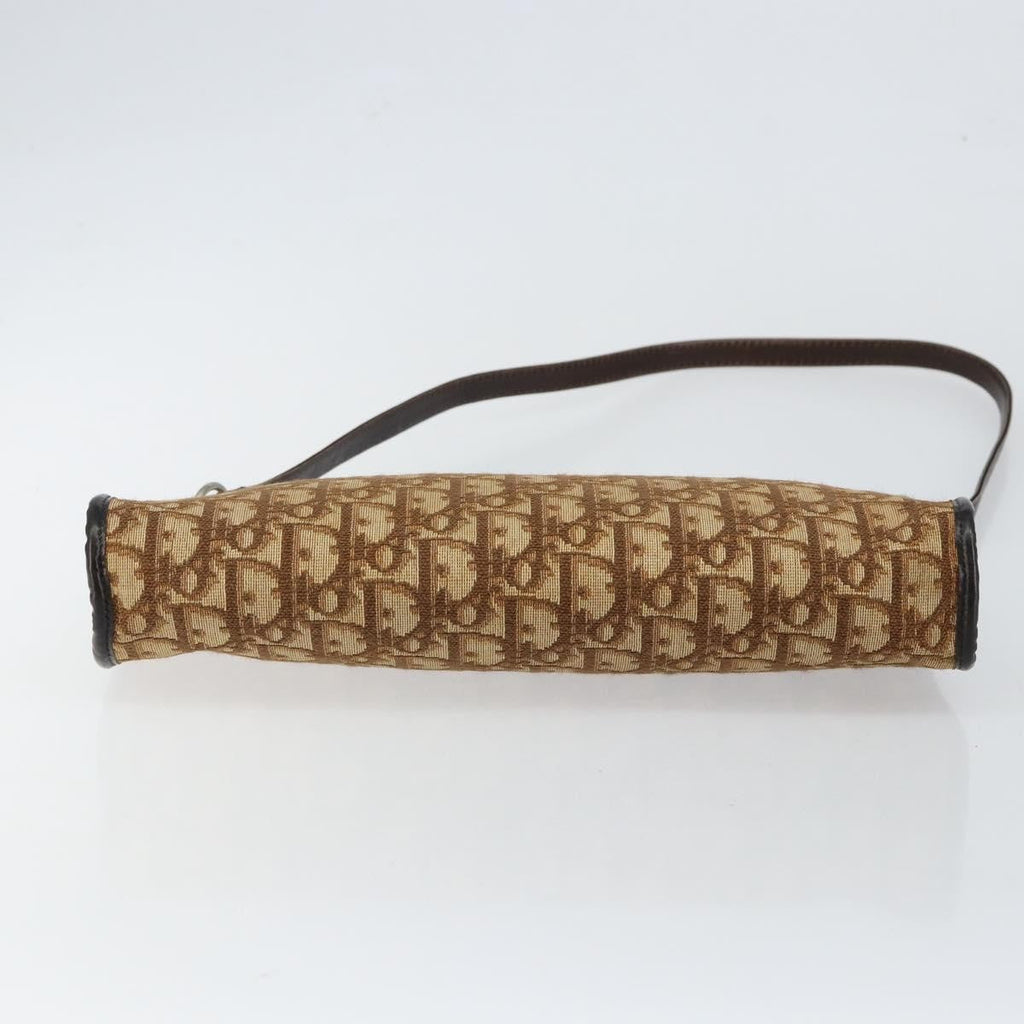 Christian Dior Vintage Trotter Shoulder Bag Canvas Brown Canvas Shoulder Bag Bag (Pre-Owned)