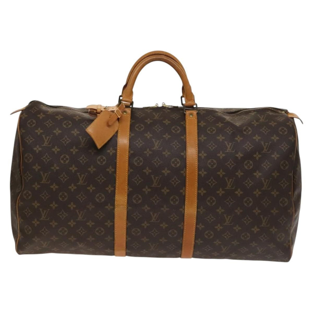 Louis Vuitton Keepall Bag Monogram Canvas Brown Canvas Travel Bag