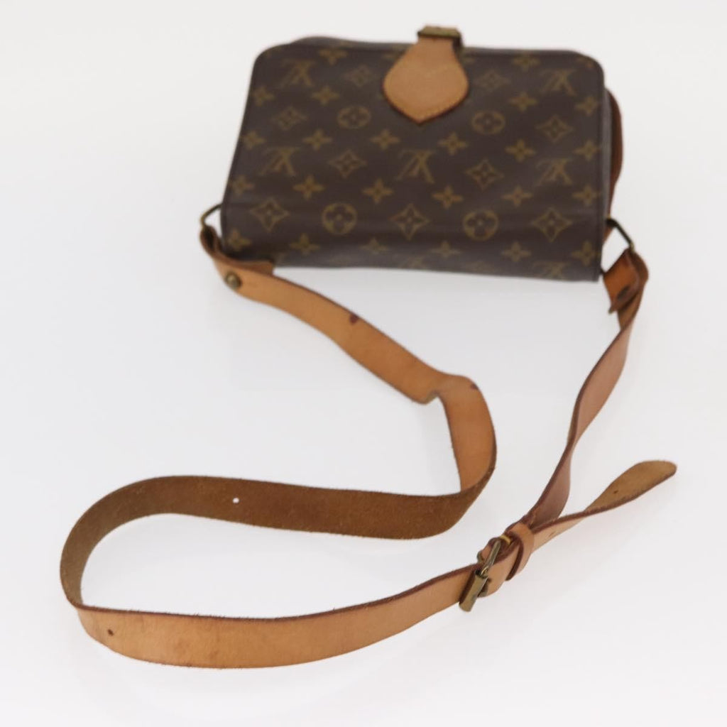 Louis Vuitton Cartouchiere Handbag Monogram Canvas Brown Canvas Shoulder Bag