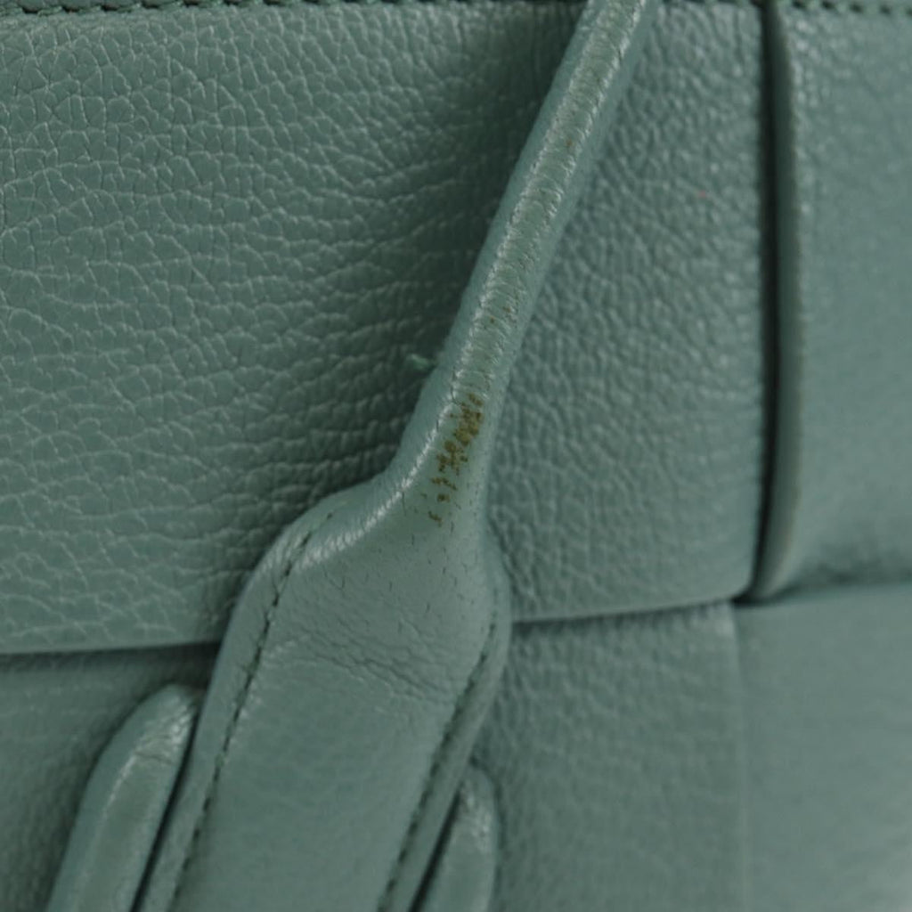Bottega Veneta Arco Bag Maxi Intrecciato Leather Green Leather Handbag