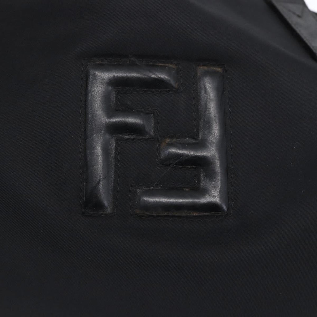 Fendi Vintage Ff Tote Nylon Black Nylon Tote Bag Bag